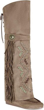 Azalea Wang Edmund Over the Knee Boot in Brown at Nordstrom, Size 6.5