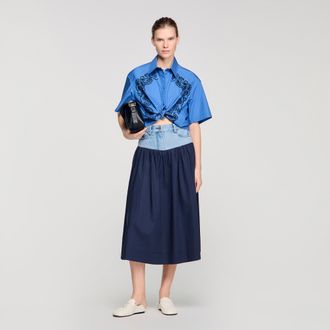 Sandro Embroidered and beaded shirt