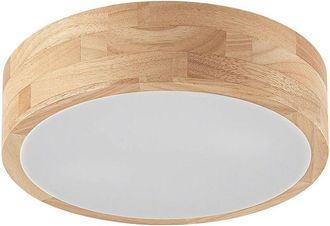 Lindby Lámpara de techo Tanju en Marrón Madera - Lindby