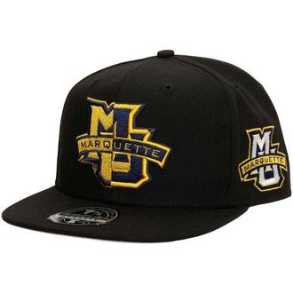 Mitchell & Ness Mens Mitchell & Ness Black Marquette Golden Eagles Lifestyle Fitted Hat at Nordstrom, Size 7 1/8