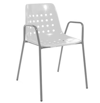 Schubiger M&ouml;bel Gartenstuhl Bermuda mit Armlehne Rundrohr