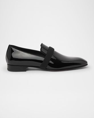 Christian Louboutin Men & apos;s Dandydeco Red-Sole Patent Loafers