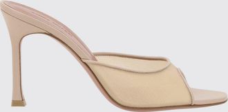 Amina Muaddi Mules Alexa Amina Muaddi in nylon a rete e pelle