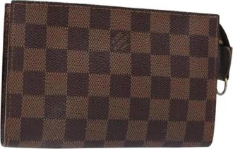 Louis Vuitton Pre-owned Canvas pouches - Dames - Vintage Clutch - Bruin - ONE Size - Vintage