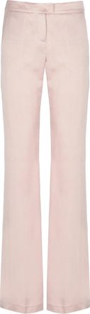 Andamane Pink Gladys Satin Straight-Leg Pants