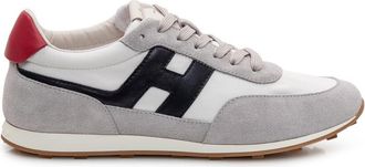 Hogan White Color Block Sneakers