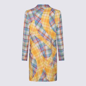Comme Des Gar&ccedil;ons Mens Coats Blue X Yellow _wo Pl