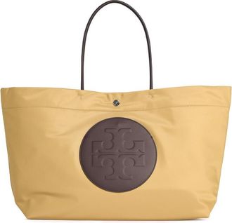 Tory Burch Borsa grande Ella Twist di Tory Burch in poliammide color grano