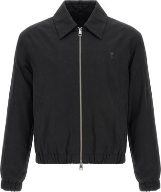 Ami Black Regular Logo Jacket