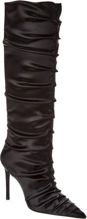 Stuart Weitzman Strt Ruched 100 Satin Knee-High Boot