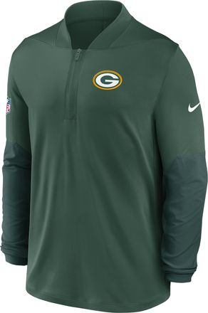 Nike Green Bay Packers Feel The Pressure Nike Mens Dri-FIT NFL 1/2-Zip Top in Green | 03BA0DGK7T-RZB