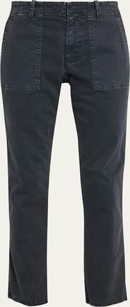 Nili Lotan Jenna Cropped Raw-Edge Pants