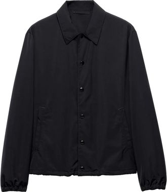 Prada Giacca-camicia in lana - Nero
