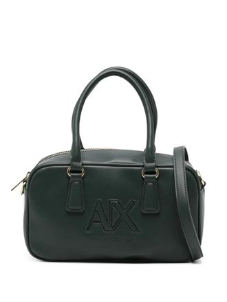 A|X Armani Exchange logo-embossed tote bag - Green