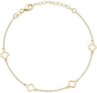 Glaze Jewelry 14K Over Silver Anklet