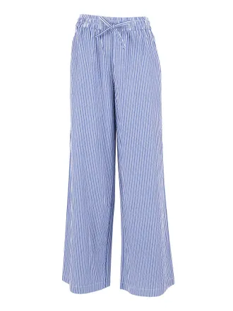 P.A.R.O.S.H. Wide Leg Vertical Stripe Straight-Leg Pants