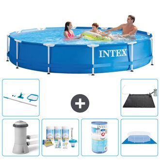 Intex Piscina Con Estructura Redonda - 366x76 Cm - 8-piezas S41762