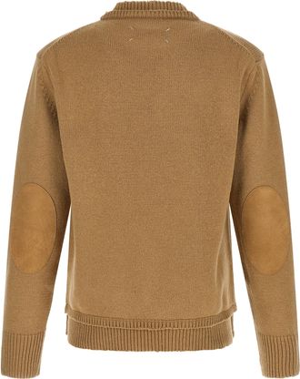 Maison Margiela Mens Beige Wool Cardigan Clothing
