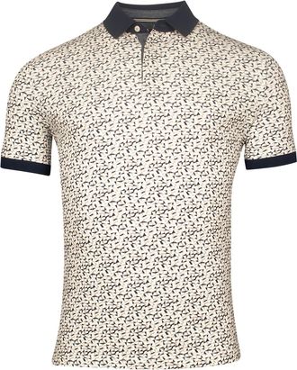 Baileys polo beige geprint multicolor
