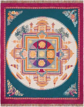 Etro Shanti embroidered cotton throw