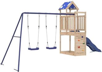 vidaXL Parque Infantil De Exterior De Madera Maciza De Pino Vidaxl