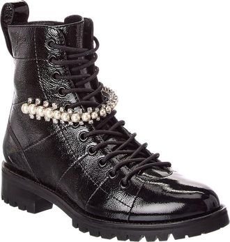 Jimmy Choo London Cruz Leather Combat Boot