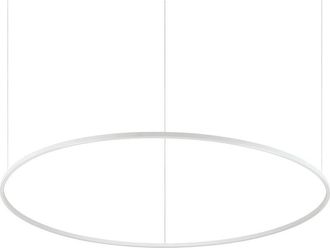 Ideal Lux Ideal Lux Oracle Slim 150cm Non Dim 2700K Round Integrated LED Pendant Ceiling Light White