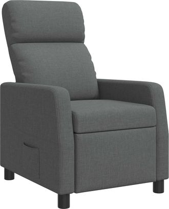 vidaXL Recliner Gris Oscuro Tela Vidaxl