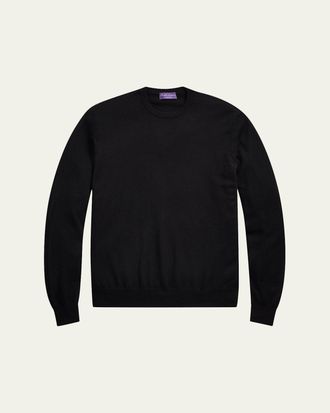 Ralph Lauren Purple Label Mens 18GG Cashmere Crewneck Sweater