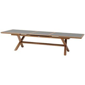Hesperide Tavolo da giardino allungabile axiome in grafite e miele 12 posti in alluminio - Hesp&eacute;ride