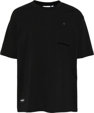 Chocoolate logo-patch t-shirt - men - Cotton - M - Black