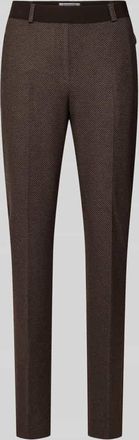 Raphaela by Brax Stoffhose mit Rei&szlig;verschlusstaschen Modell Lillyth in Schoko, Gr&ouml;&szlig;e 40