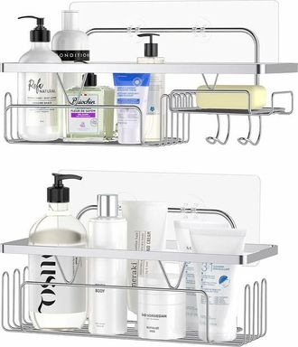 OEM Estante De Ba&ntilde;o (plateado), Estante De Ba&ntilde;o De Acero Inoxidable 304, Estante De Ducha, Organizador De Ducha, Juego De 2 Estantes De Ducha Para Ba&ntilde;o O 