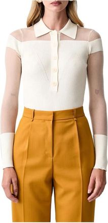 Patrizia Pepe Maglione con colletto - - Tops - Donna - Bianco - S