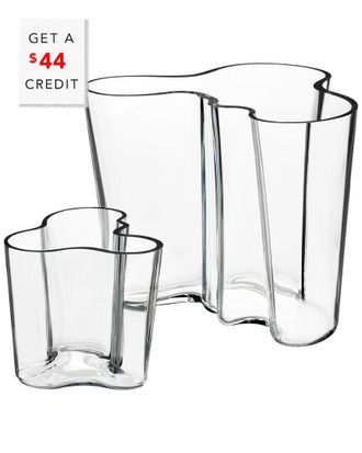 iittala Set Of 2 Aalto Vases With $44 Credit