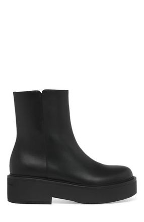 Gianvito Rossi Hiro Bootie Biker in Black Calf Leather at Nordstrom, Size 36.5