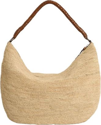 Ibeliv Utopia Hobo Bag - Dames - Schoudertassen - Beige - ONE Size - Leer - Tassen