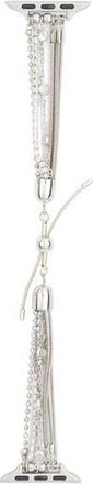 Nordstrom Rack Crystal Chain Apple Watch Watchband in Clear- Silver at Nordstrom Rack