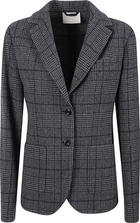 Circolo 1901 Tailored Checkered Jacket With Two-Button Closure