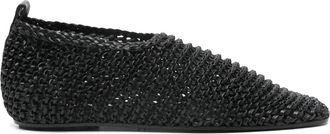 Toteme Ballerine con design intrecciato - Nero