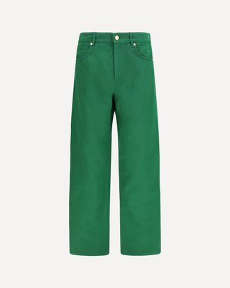 Max Mara Cotton and linen Pants Female 42