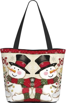 AOOEDM Merry Christmas In Winter Snowman Ladies Shopping Bag 13x11x7in.The Perfect ValentineS Day Gift.It Is The Best ValentineS Day Gift For Mom, Daughter, 