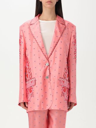 Etro Blazer Etro in seta con stampa Paisley