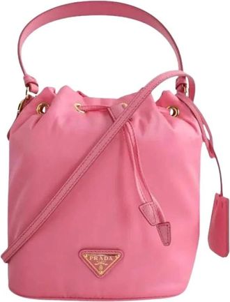 Prada Pre-owned Bucket Bags, female, Pink, Size: ONE SIZE Pre-owned Mini Bag Re-Edition 1978