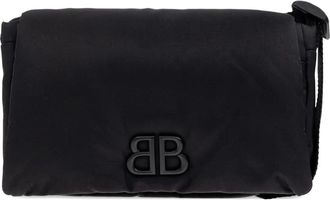 Balenciaga Borsa a spalla con logo - Nero