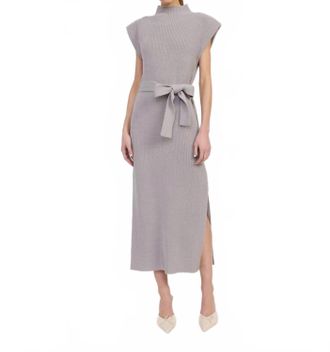 En Saison Sarah Sweater Dress In Gray
