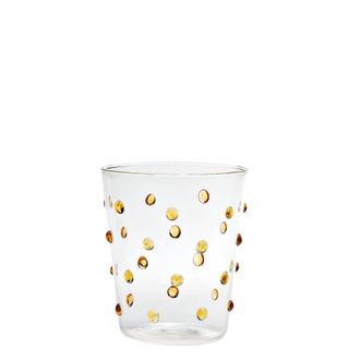 Zafferano Bicchiere Zafferano Party Tumbler Giallo Oro 45 Cl Set 6 Pezzi In Vetro