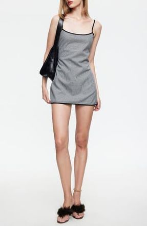 Lioness Voyage Houndstooth Minidress in Noir Gingham at Nordstrom Rack, Size X-Large