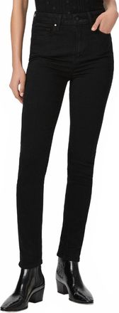 Paige Gemma High Rise Cigarette Leg Pants In Black