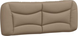 vidaXL Cabecero De Cama Acolchado Cuero Sint&eacute;tico Capuchino 120 Cm Vidaxl